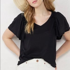 Lauren Ralph Lauren flutter sleeve tee